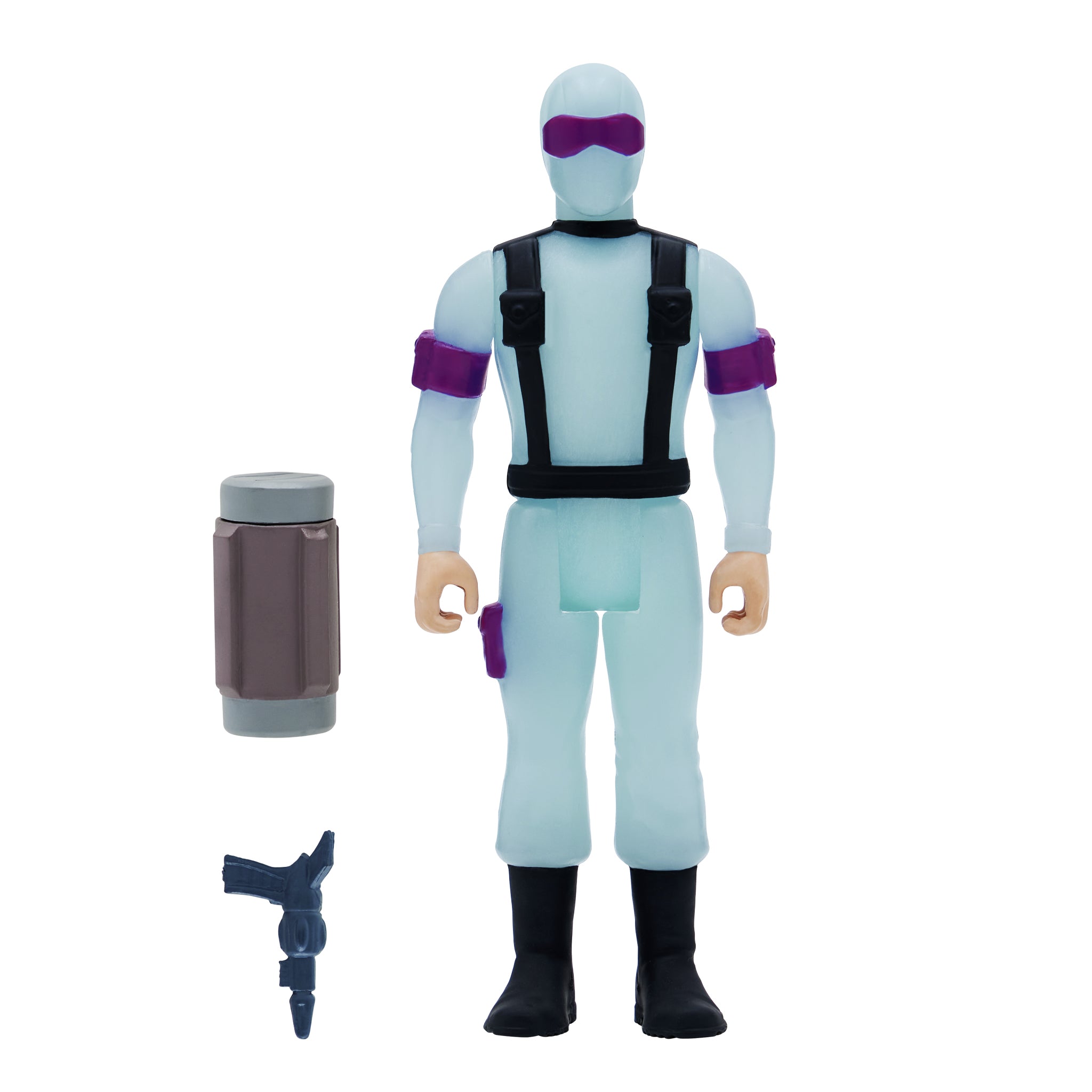 Super7 G.I. Joe ReAction Arctic Rescue Vehicle set figurine fosforescent