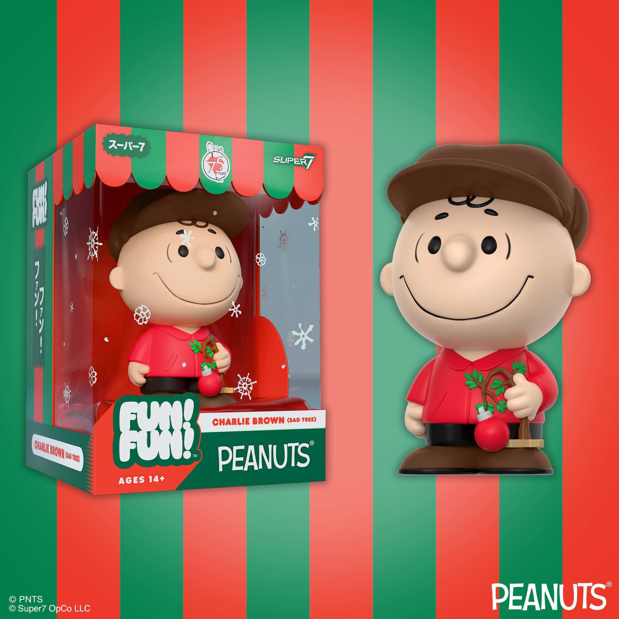 Super7 FUN FUN Charlie Brown Sad Tree figurină vinil
