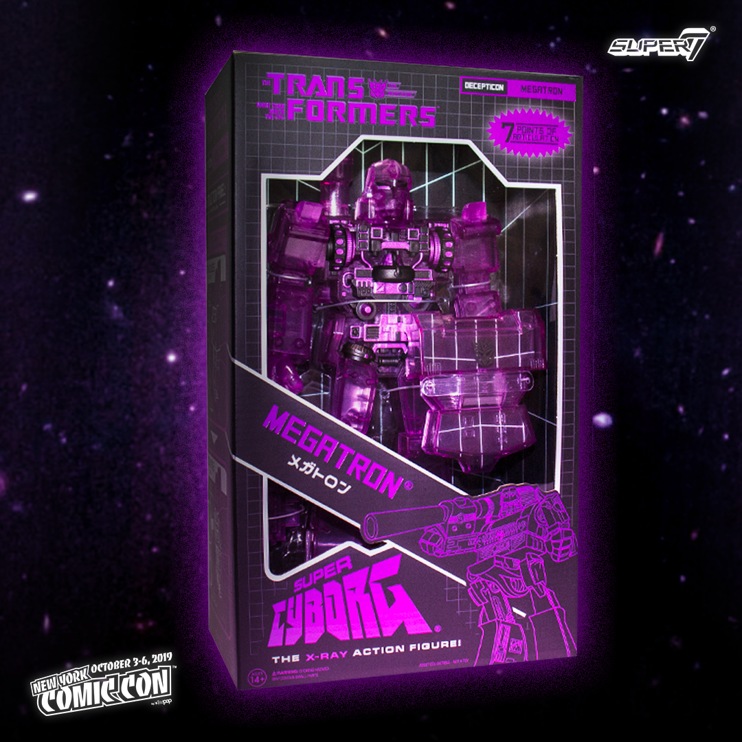 Super7 Super Cyborg Megatron figurina mov 30 cm
