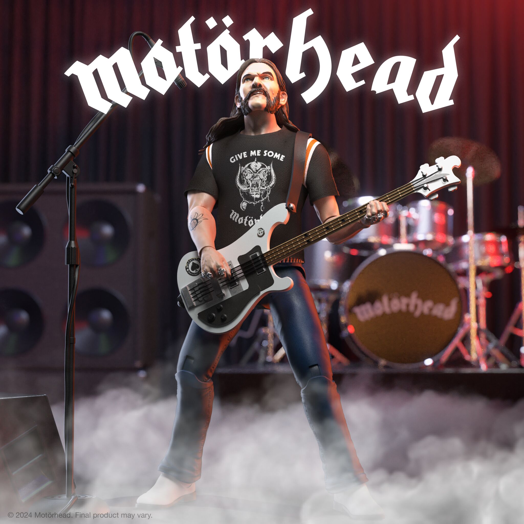 Super7 Motorhead Lemmy 1981 figurină chitară bas