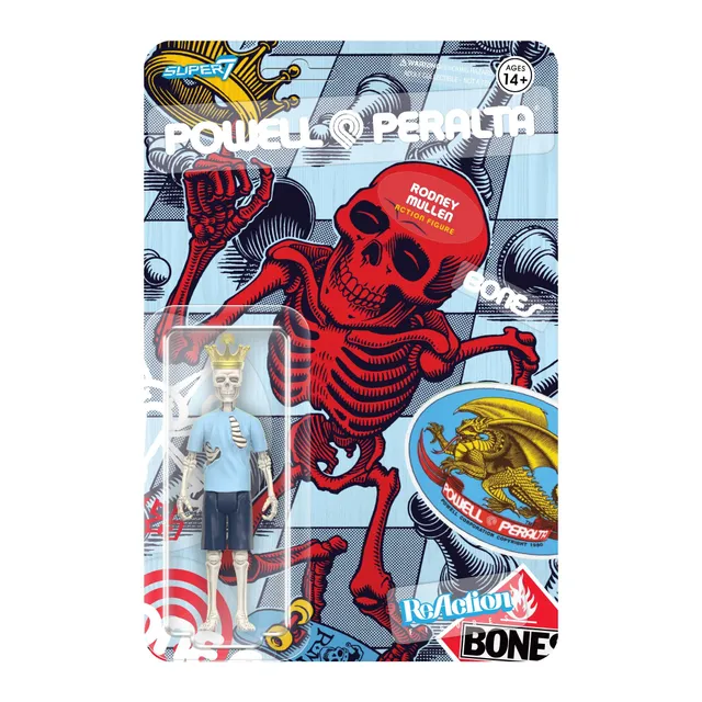 Super7 Powell-Peralta ReAction Rodney Mullen figurina skate 9,5cm