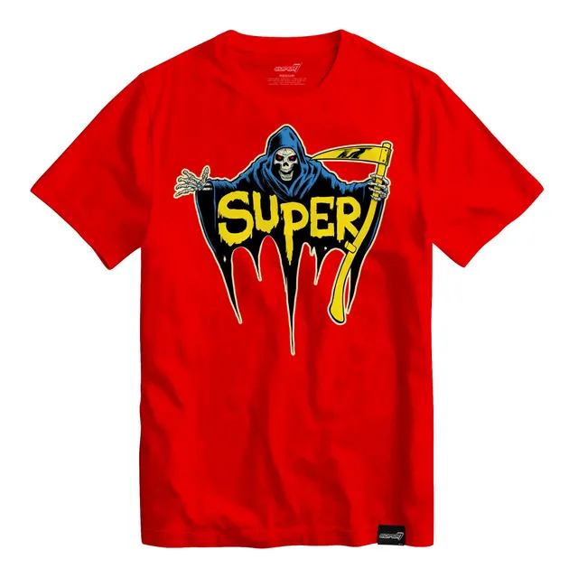 Super7 Reaper tricou rosu bumbac