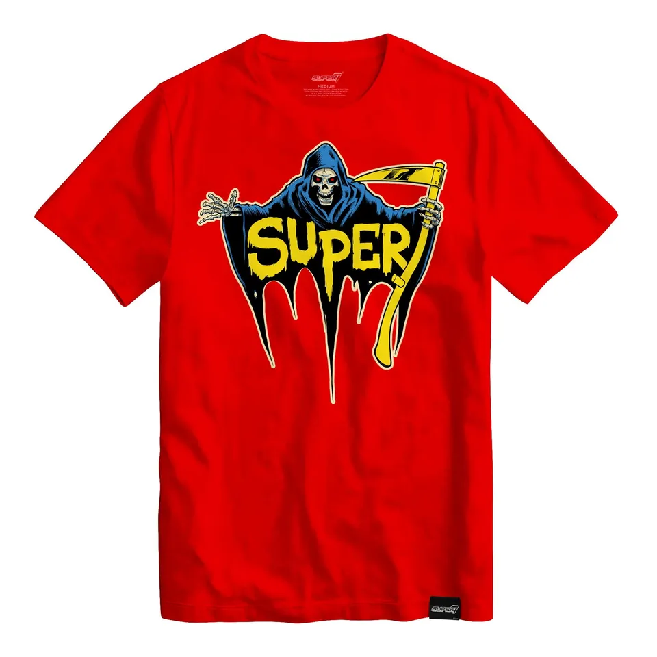 Super7 Reaper tricou rosu bumbac