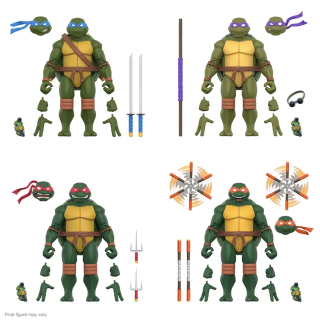 Super7 TMNT ULTIMATES Wave 12 set 4 figurine animate