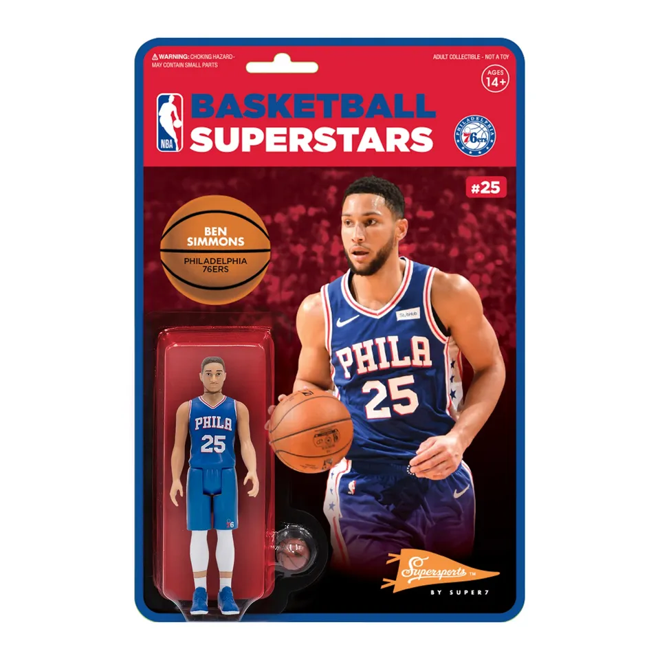 Super7 Supersports Ben Simmons figurina NBA 76ers