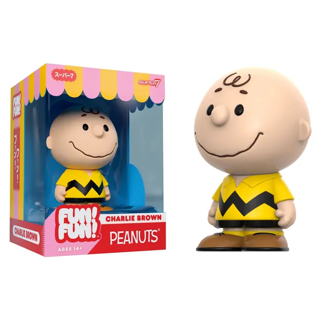 Super7 Peanuts FUN FUN Charlie Brown figurina vinil galben 12cm