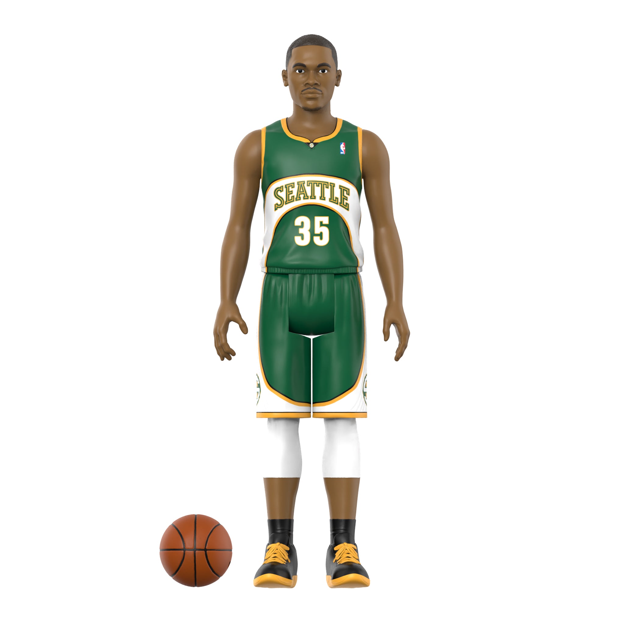 Super7 NBA Hardwood Classics Kevin Durant figurina 9,5 cm verde