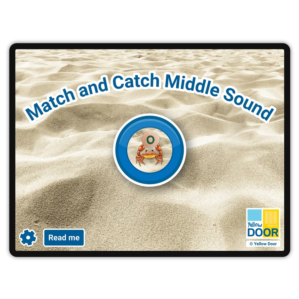Yellow Door Match and Catch Middle Sound app litere