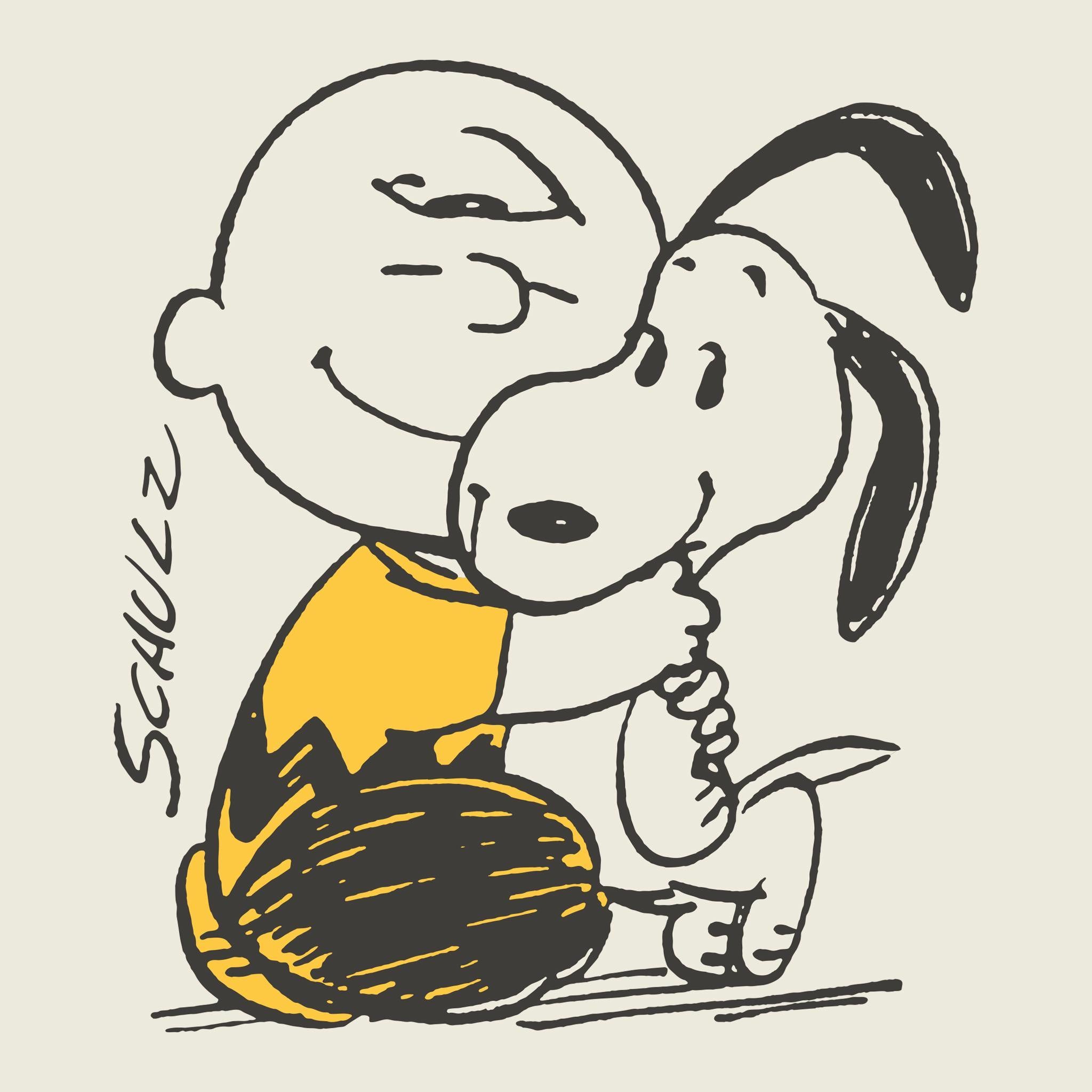 Super7 Peanuts Warm Hug tricou bumbac alb vintage