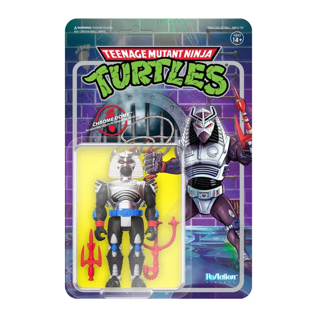 Super7 ReAction Chrome Dome figurina TMNT Wave 6