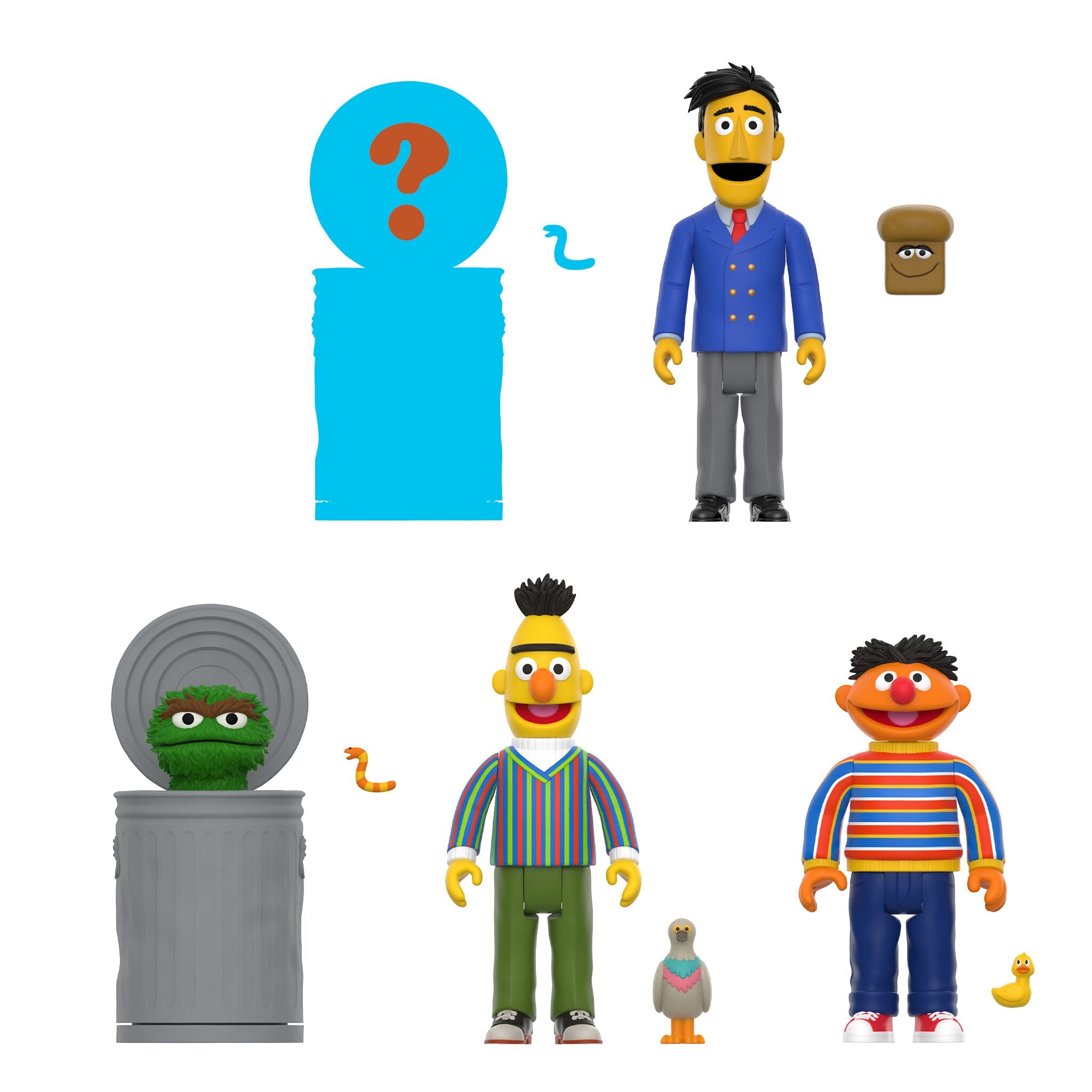 Super7 Sesame Street Blind Box Wave 03 figurina surpriza 9,5 cm