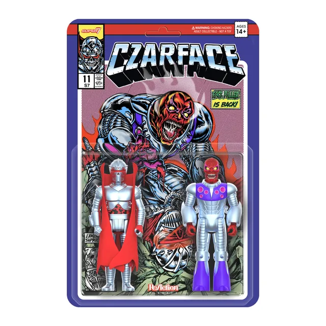 Super7 ReAction Czarface Frankie Pulitzer figurine set 2 buc metalizat
