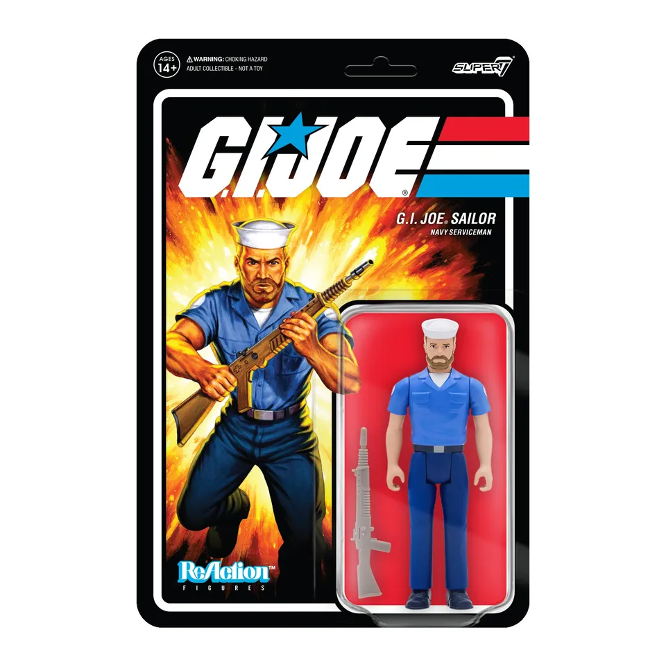 Super7 ReAction G.I. Joe Blueshirt Beard figurina roz 9,5cm