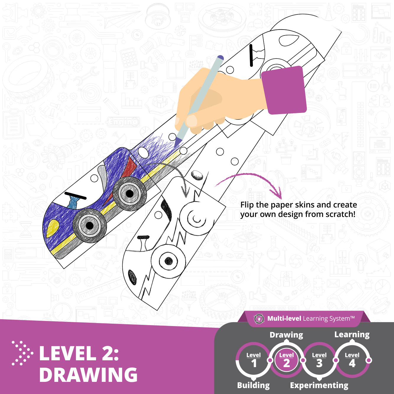 Engino STEAM Labs Inertia kit constructie 2 modele 8+
