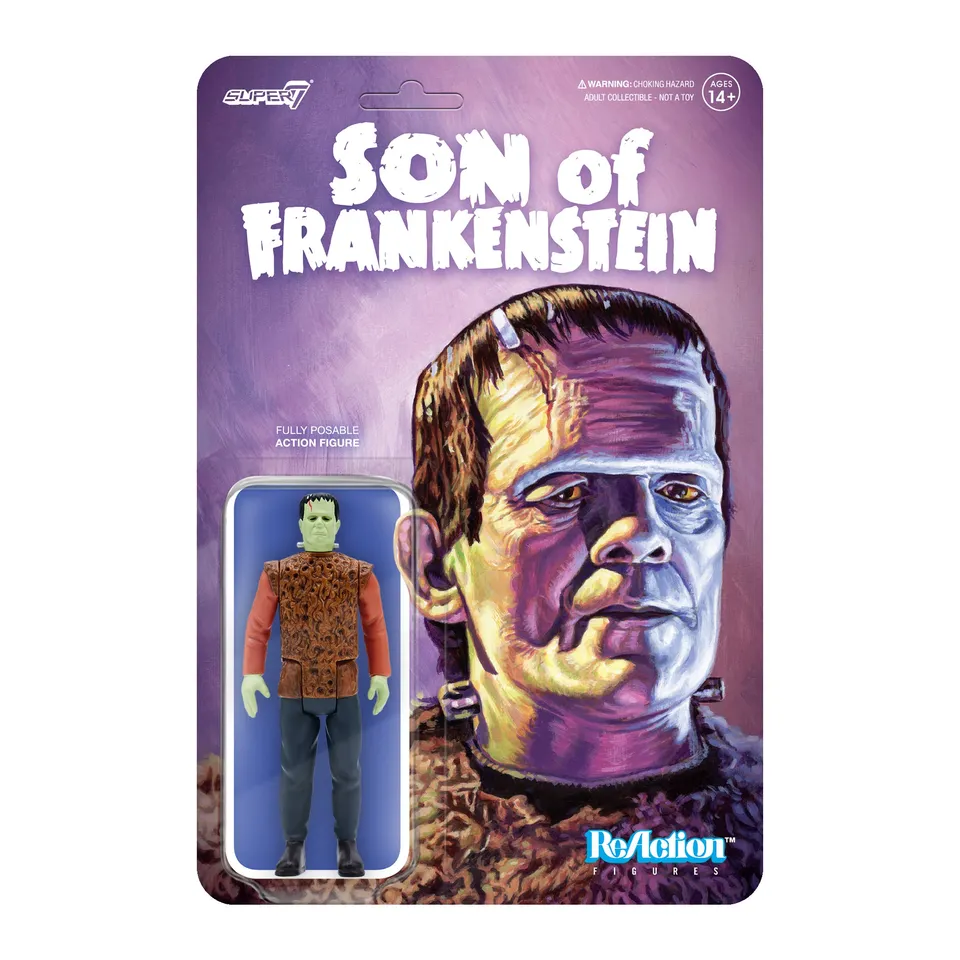 Super7 ReAction Son of Frankenstein Monster figurina 9.5cm