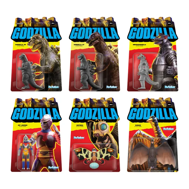 Super7 Toho ReAction Wave 1 set 6 figurine