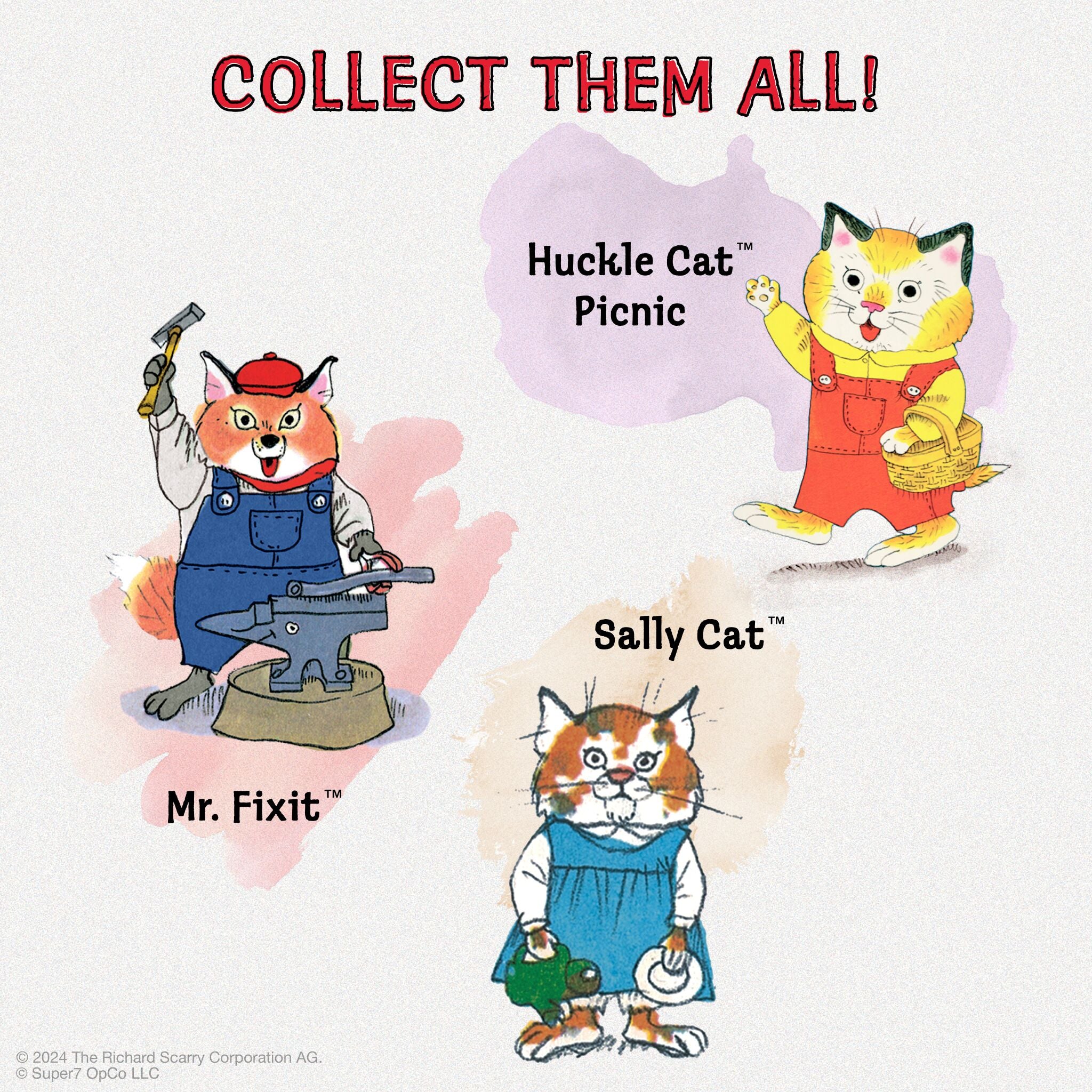 Super7 ReAction Richard Scarry Mr. Fixit figurina 9,5 cm