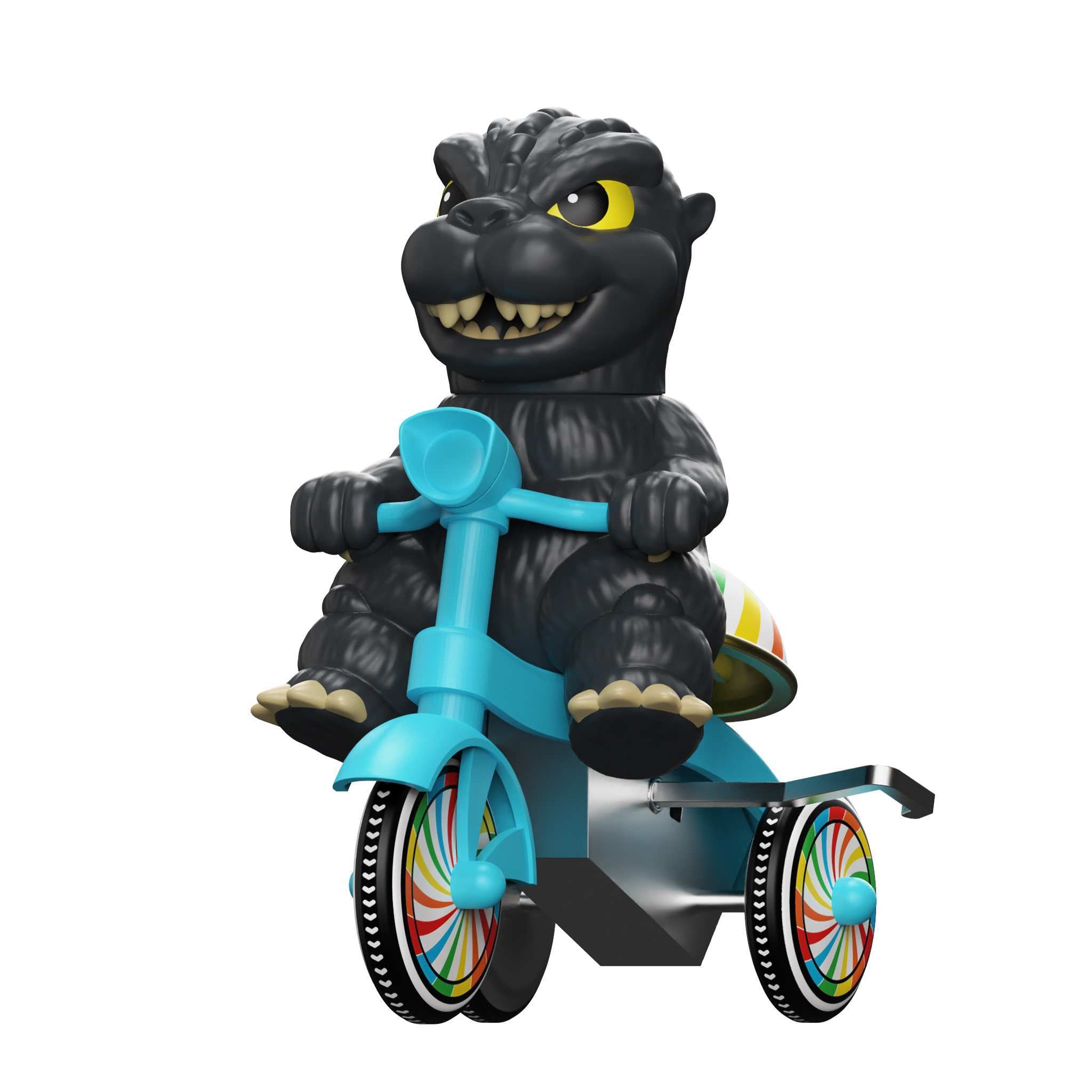 Super7 Toho Godzilla 89 tricicleta albastra cu sonerie
