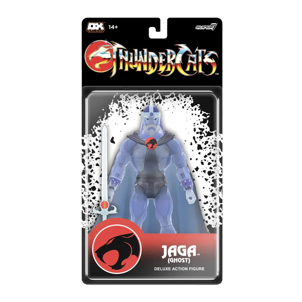 Super7 ThunderCats Deluxe Ghost Jaga figurina translucida 18 cm