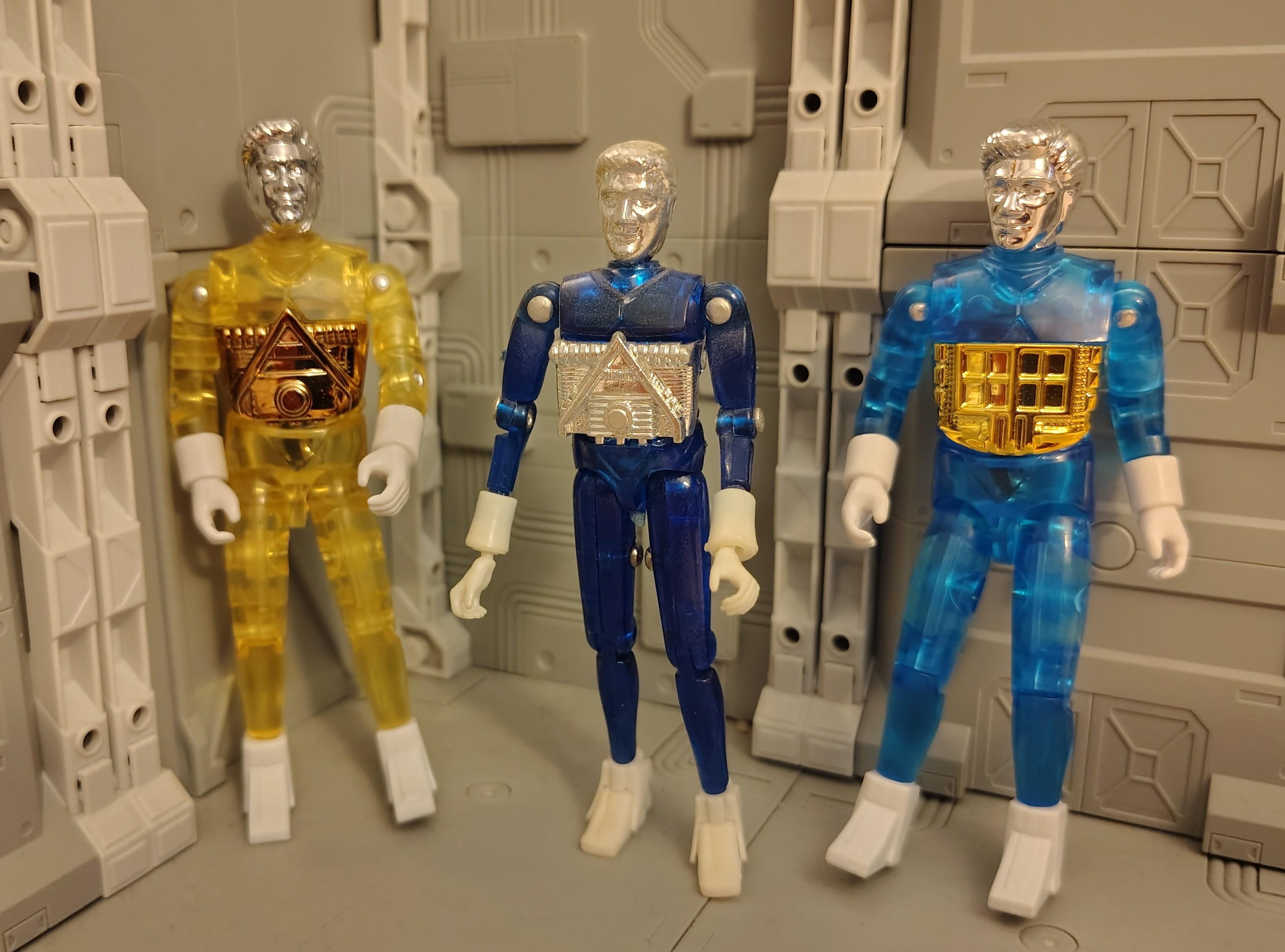 Super7 Micronauts ReAction+ Wave 03 Emperor set 3 figurine translucid