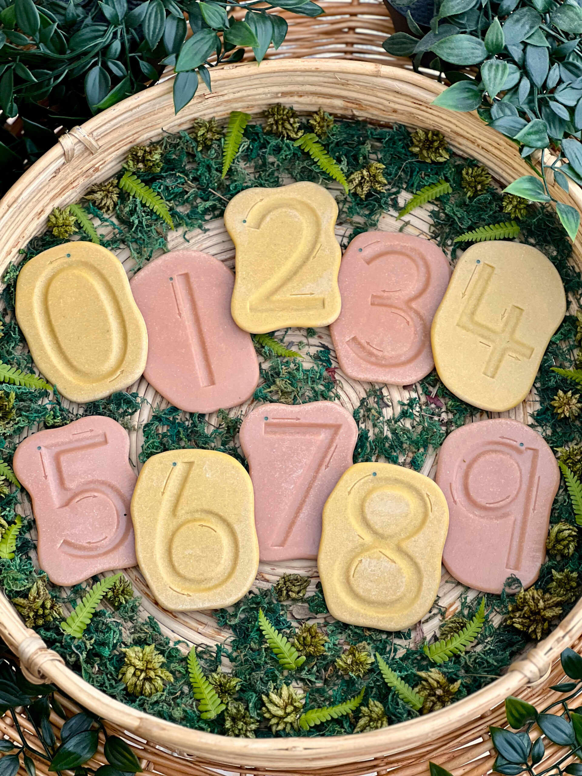 Yellow Door Feels-Write Number Stones pietre cifre 0-9 set 10