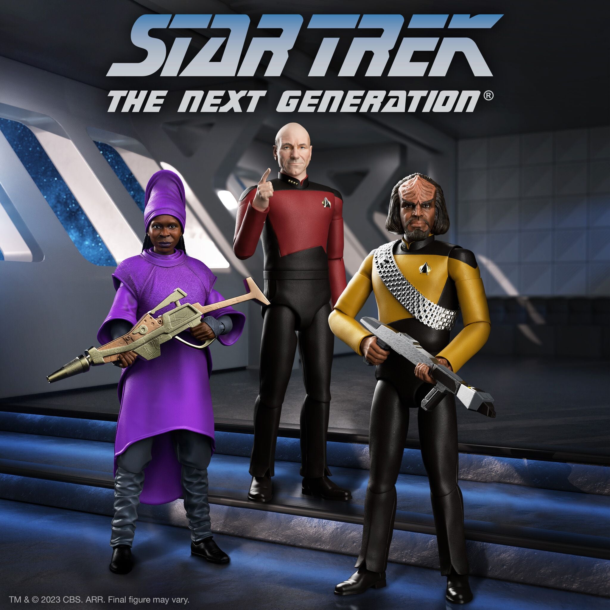Super7 Star Trek TNG Ultimates Wave 2 set 3 figurine 18 cm