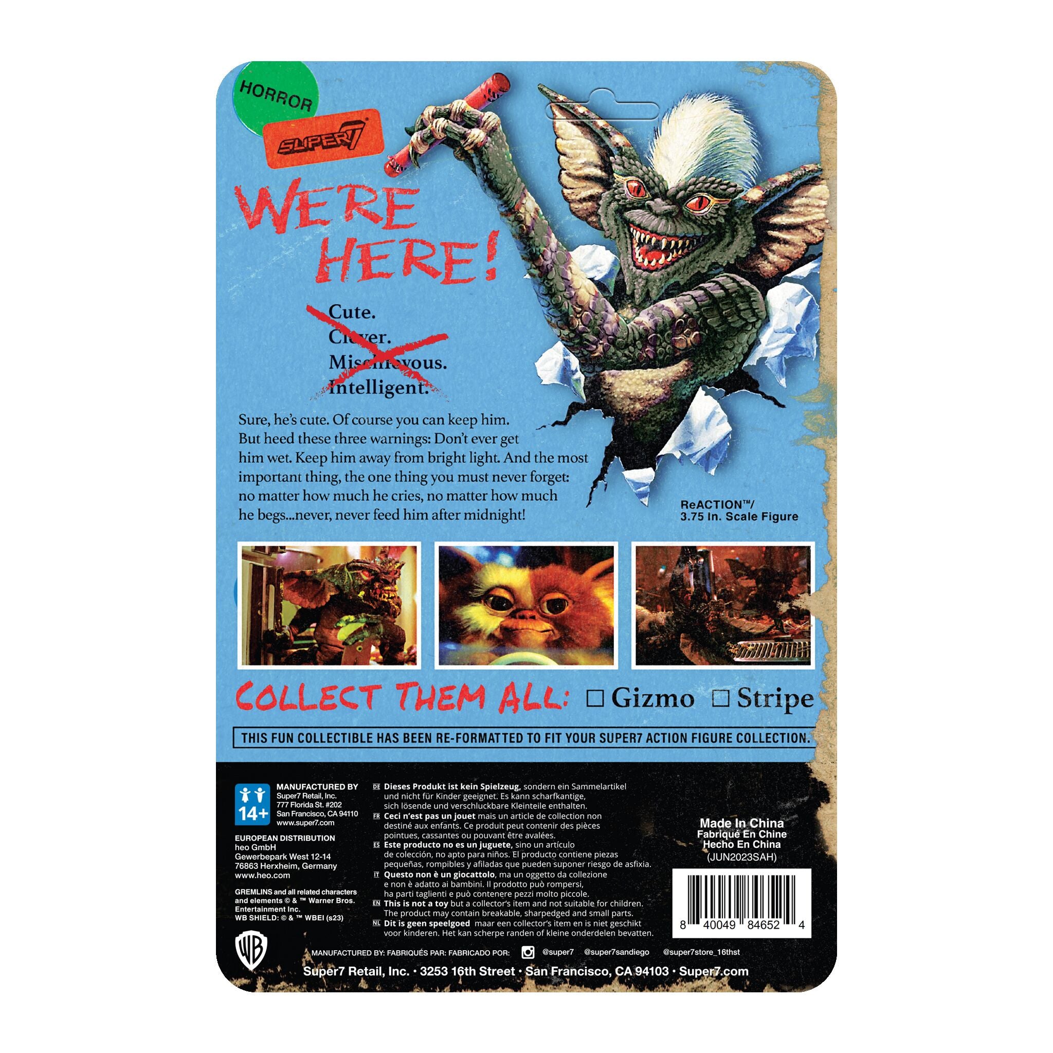 Super7 Gremlins Gizmo figurina articulata cu ochelari 3D
