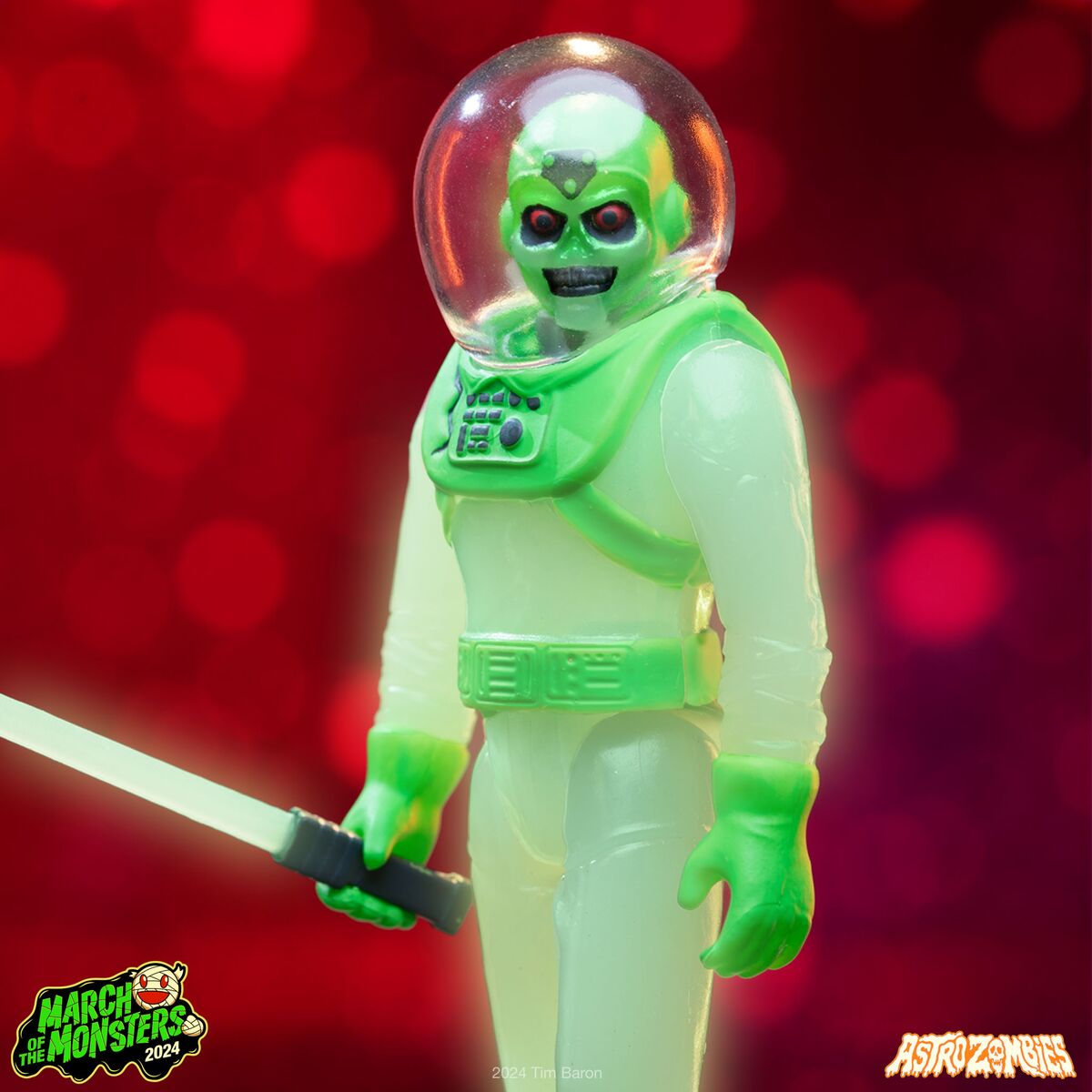 Super7 Astro Zombies ReAction Glow figurină fosforescentă