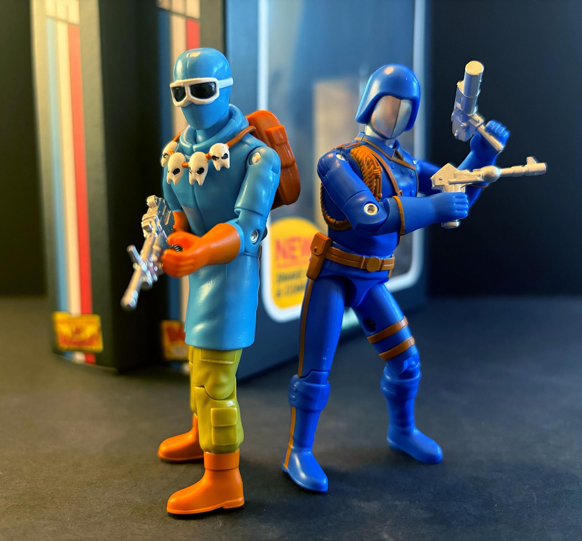 Super7 G.I. Joe ReAction+ Cobra Commander figurina set comic Issue 1