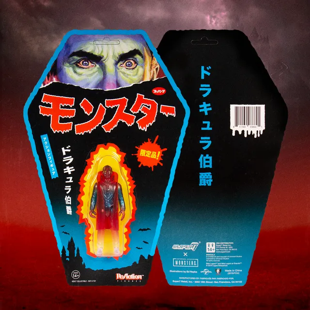 Super7 Universal Monsters Dracula figurina transparent SDCC