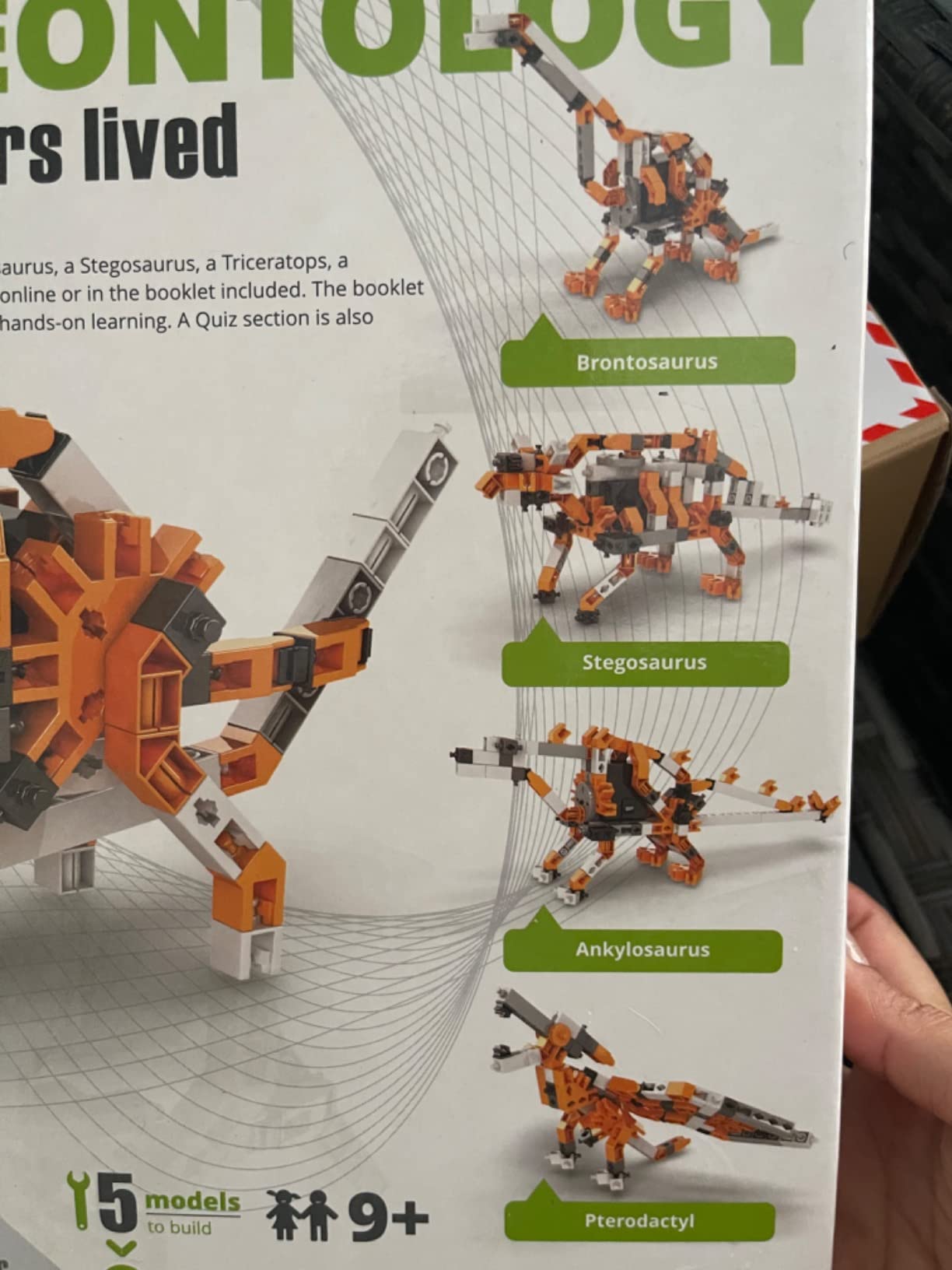 Engino Discovering STEM Paleontology set construcție 6 modele dinozauri
