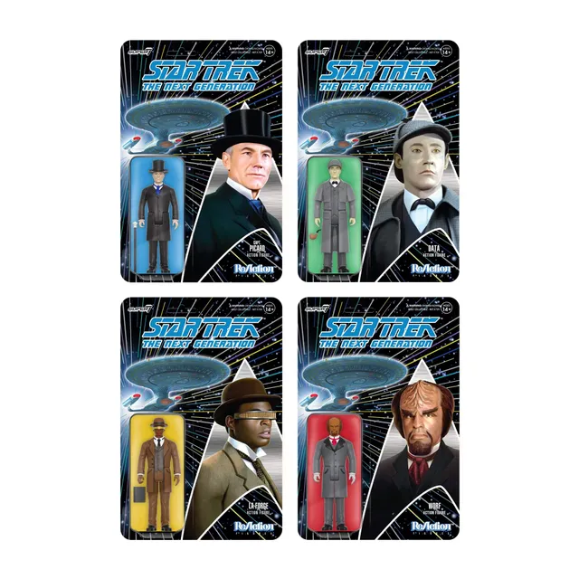 Super7 Star Trek TNG ReAction Wave 3 set 4 figurine holopunte
