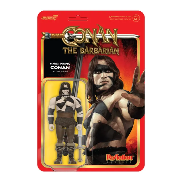 Super7 ReAction Conan War Paint figurina cu sabie