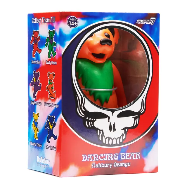 Super7 ReAction Dancing Bear figurină Ashbury Orange 9,5 cm