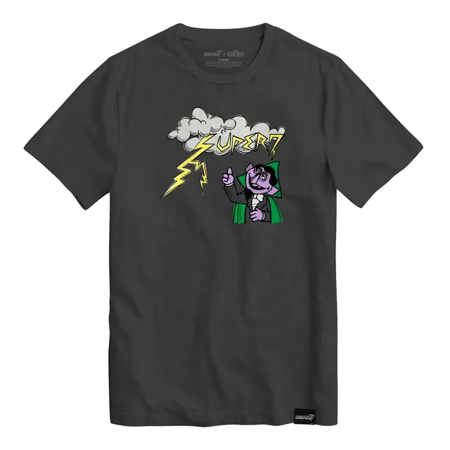 Super7 Sesame Street The Count Storm tricou bumbac gri