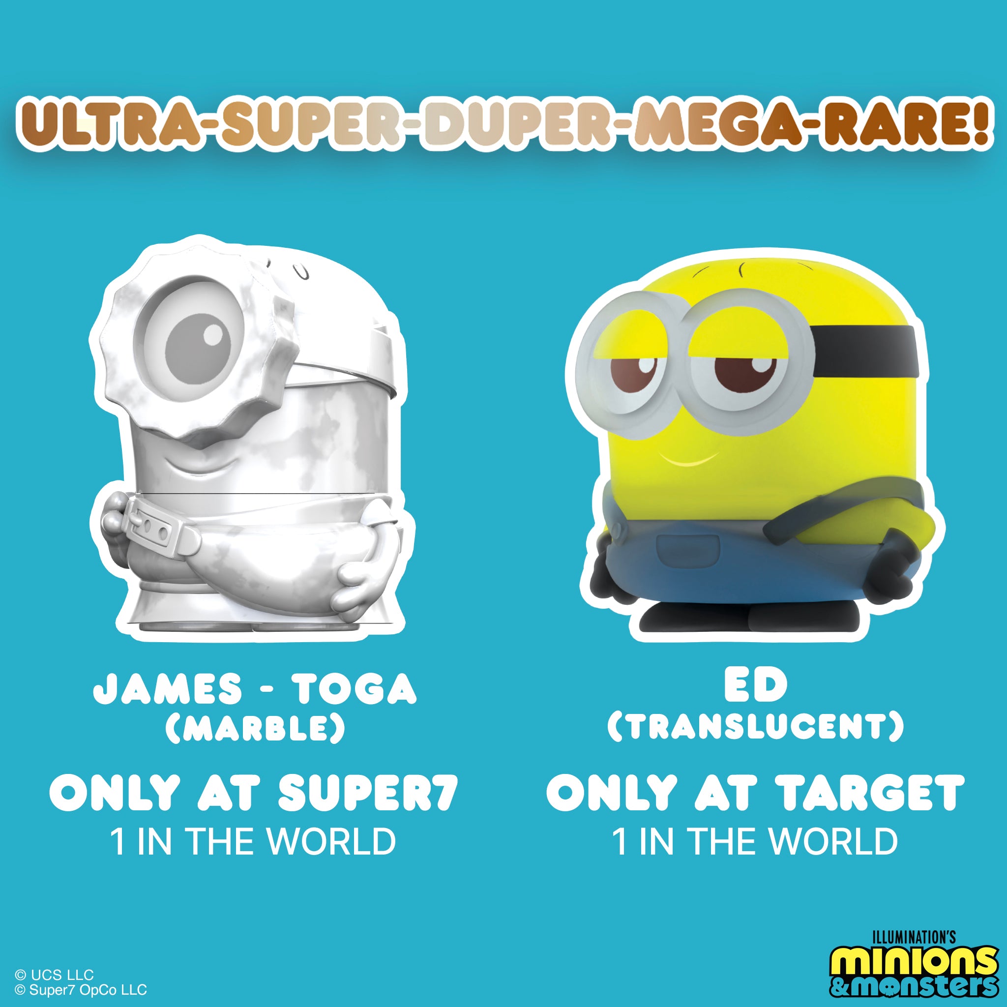 Super7 Minions Monsters FUN FUN MINI figurine set 9 blind box