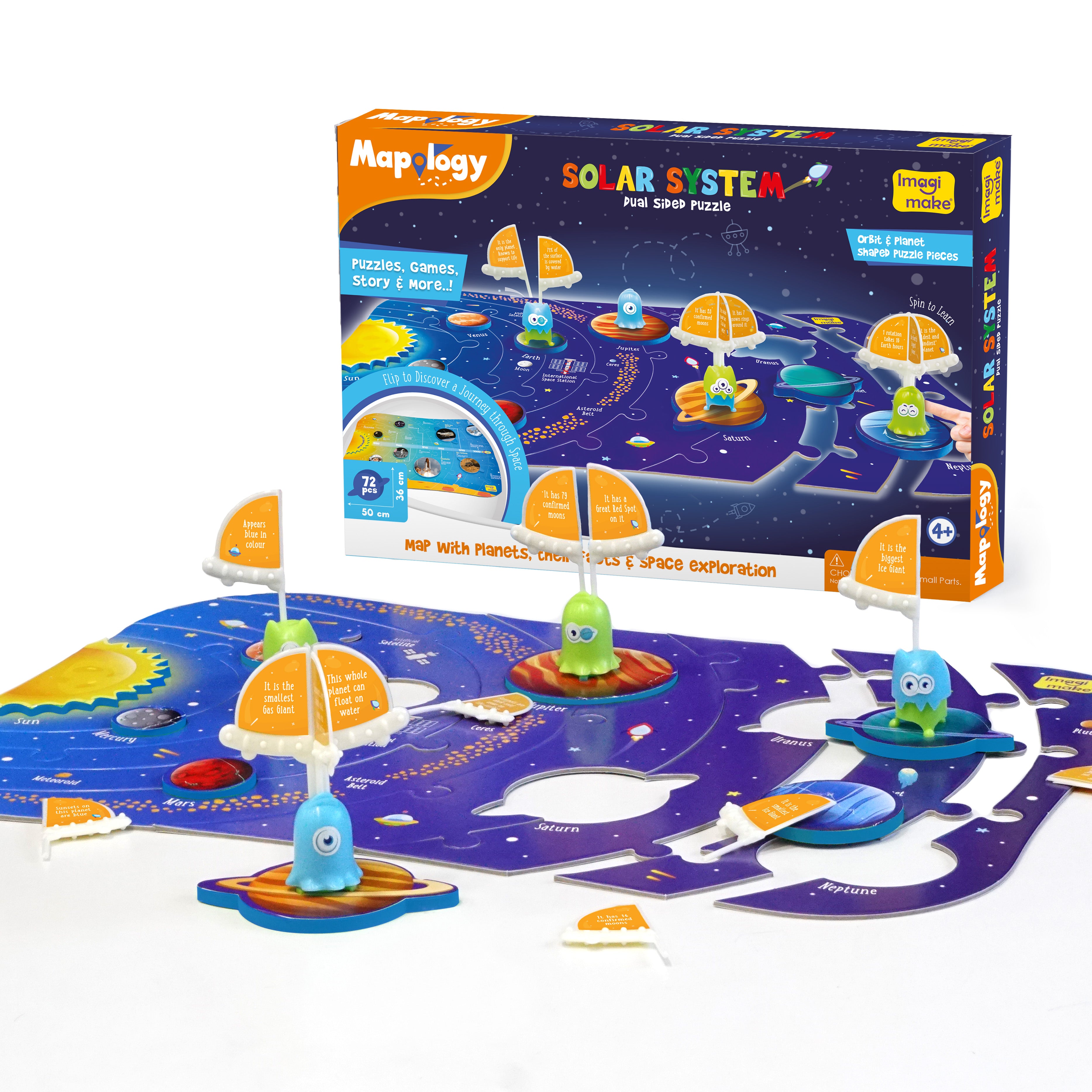 Imagimake Mapology World Monuments set puzzle 2in1 educativ