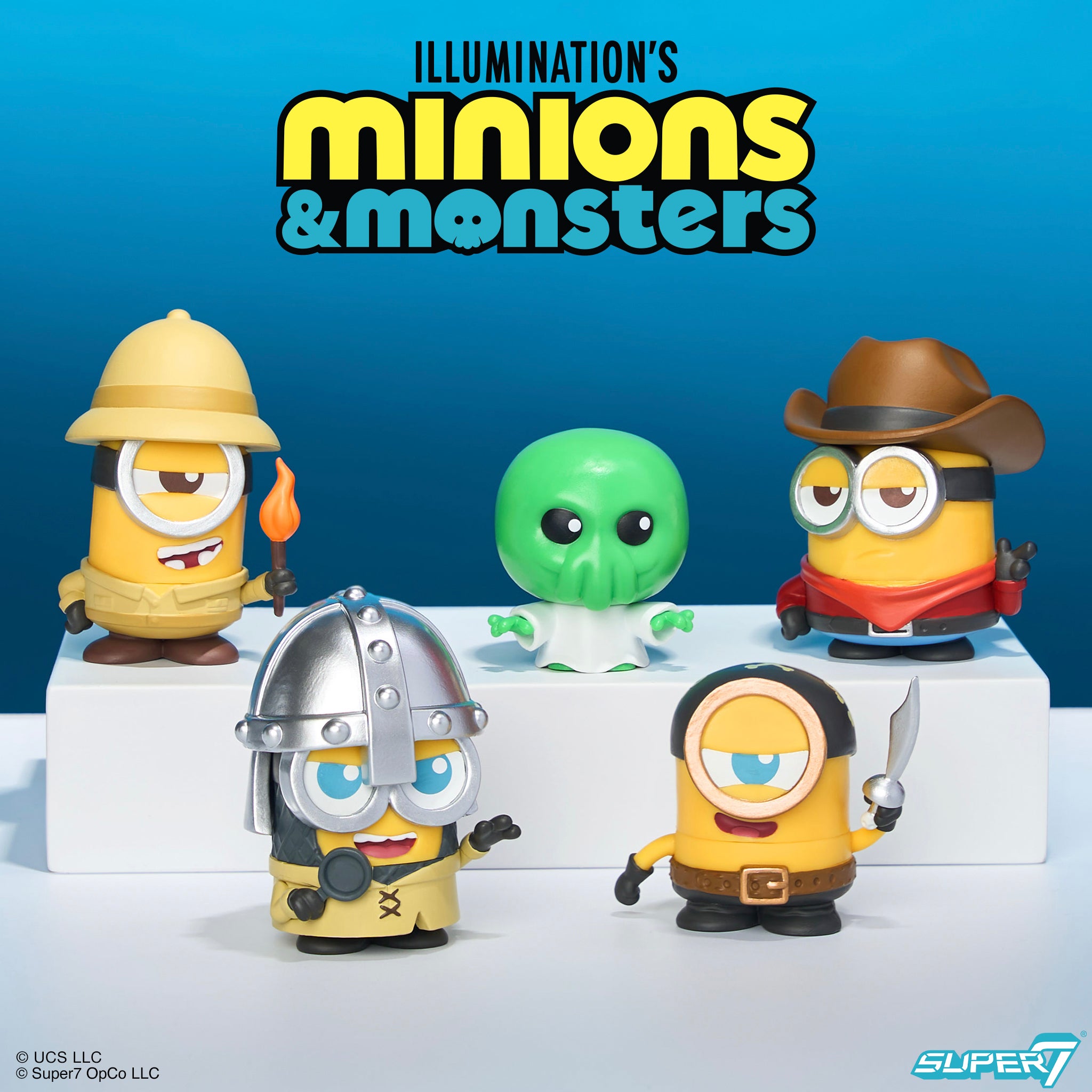 Super7 Minions Monsters FUN FUN MINI figurine set 9 blind box