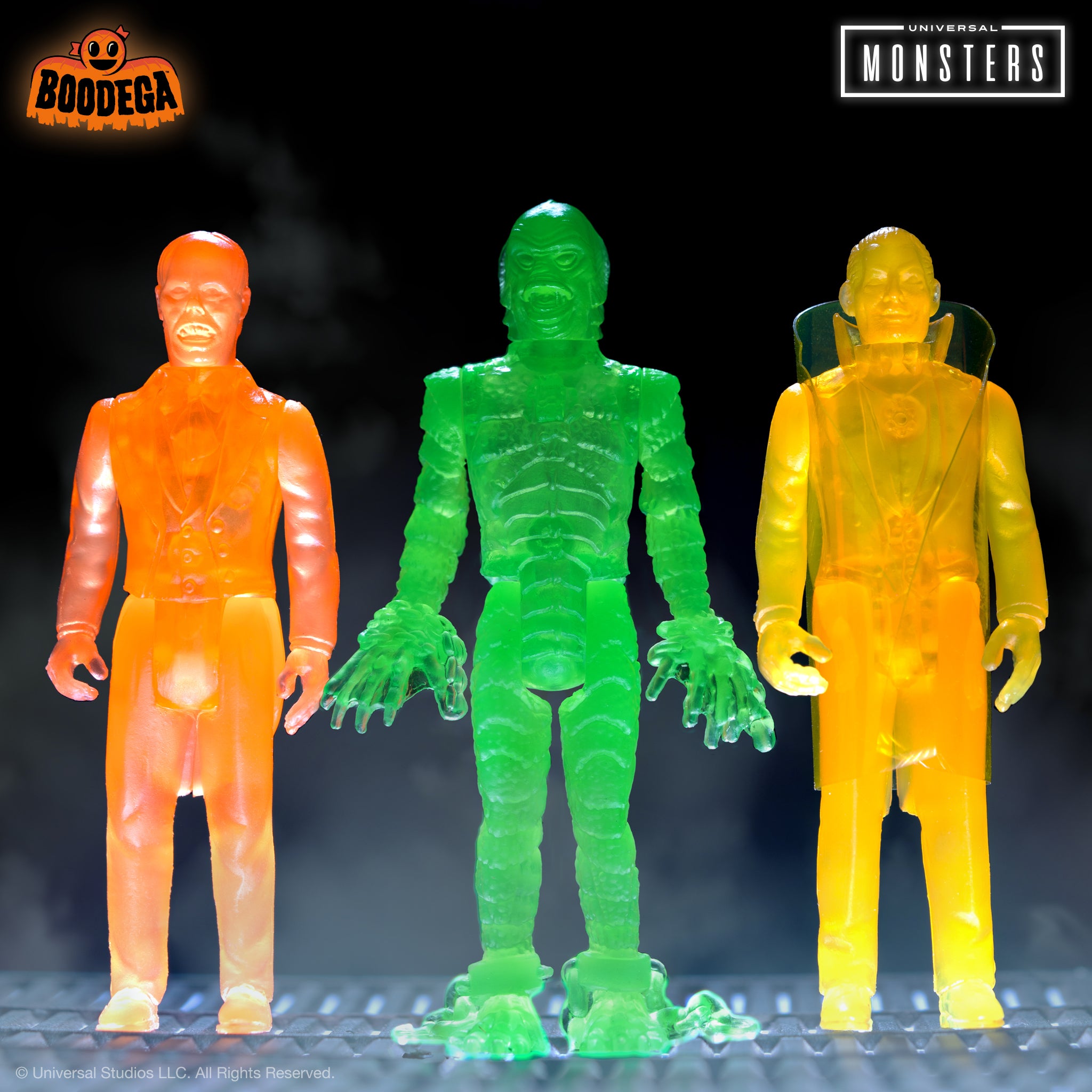 Super7 Universal Monsters Luminators figurine set fosforescent