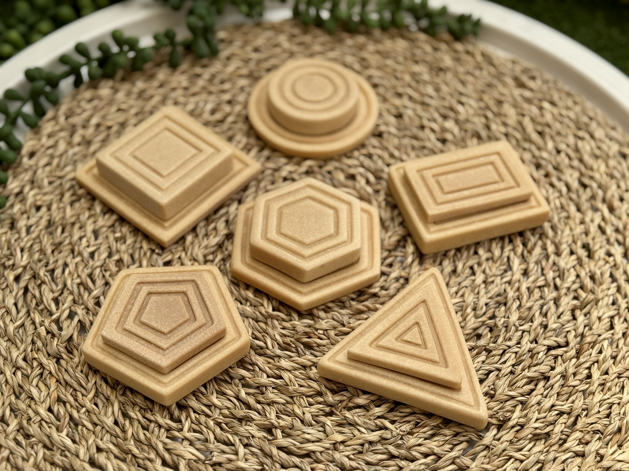 Yellow Door Sensory Shapes pietre senzoriale forme set 12 buc