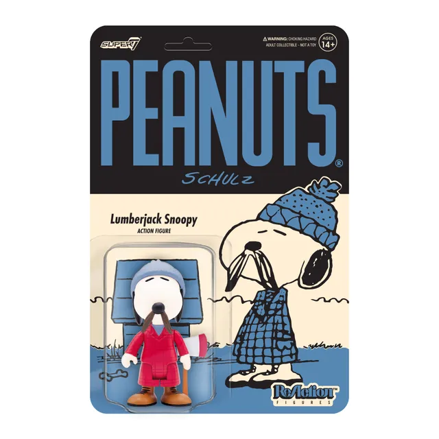 Super7 ReAction Lumberjack Snoopy figurina 3.75 inch