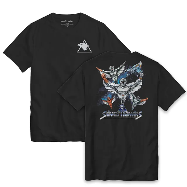 Super7 SilverHawks Logo tricou negru bumbac spate mare