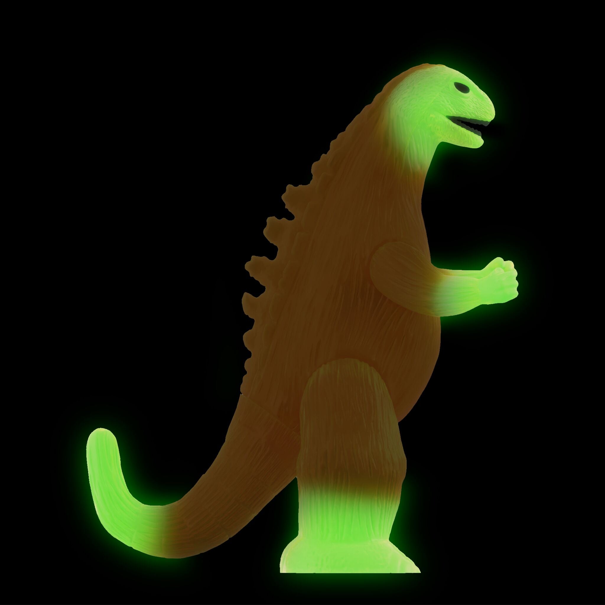Super7 ReAction Marusan J-Tail figurina portocalie fosforescenta