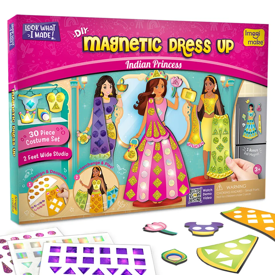Imagimake Magnetic Dress Up Indian Princess joc magnetic