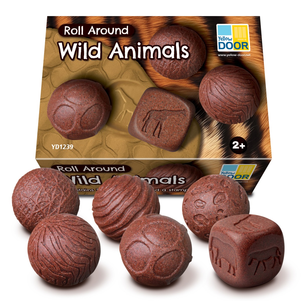 Yellow Door Roll Around Wild Animals role plastilină