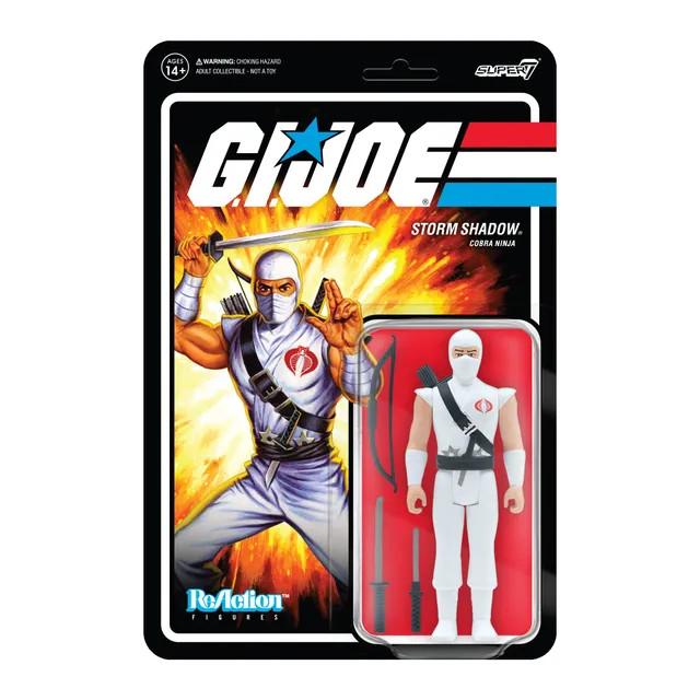 Super7 ReAction G.I. Joe Storm Shadow figurină 9,5 cm alb