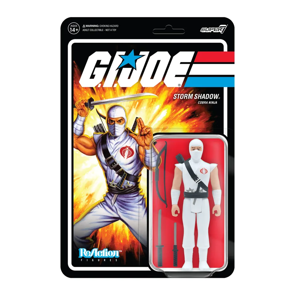Super7 ReAction G.I. Joe Storm Shadow figurină 9,5 cm alb