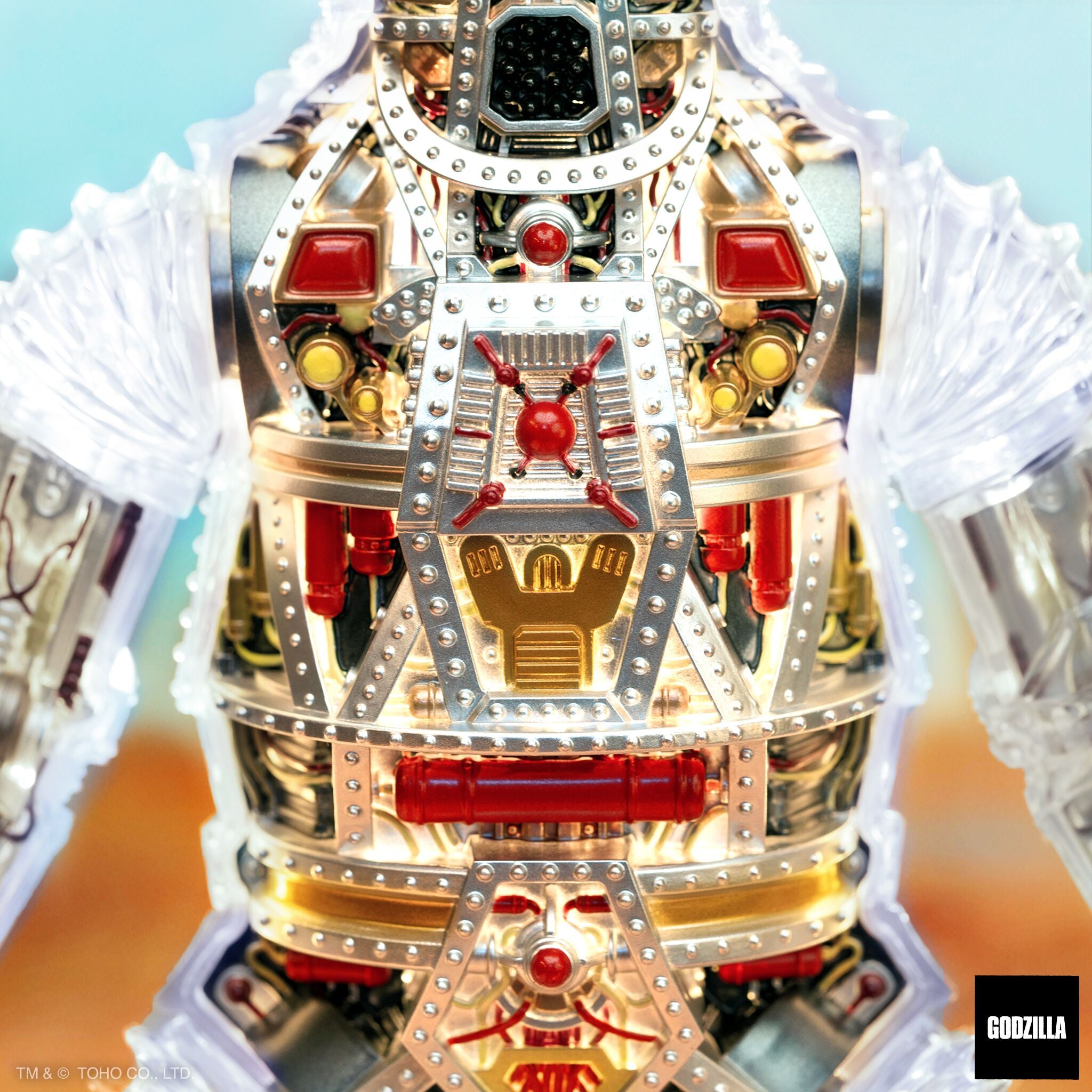 Super7 Toho Super Cyborg MechaGodzilla figura 28 cm clear