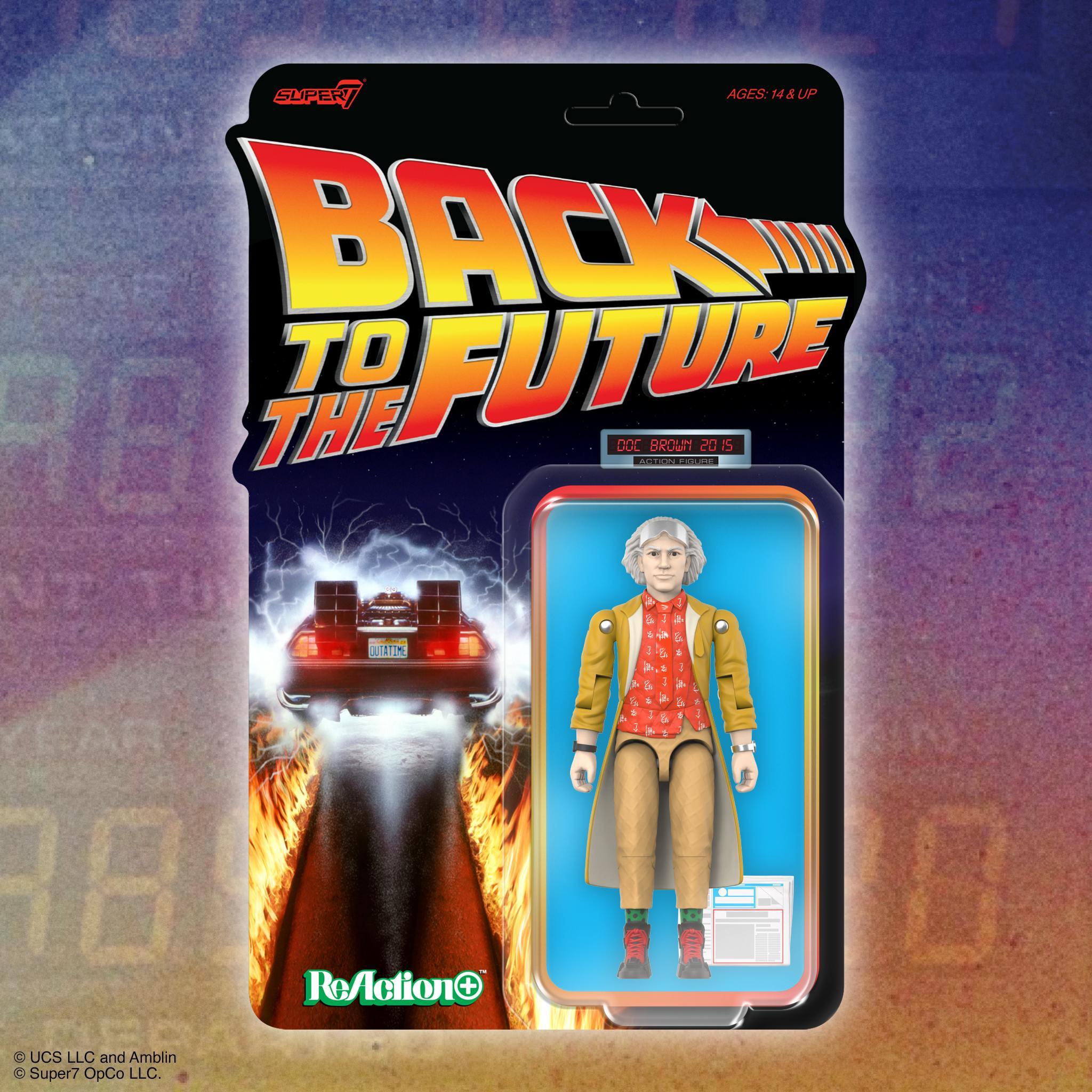 Super7 ReAction+ Back to the Future Dr Emmett Brown figurina 10 cm