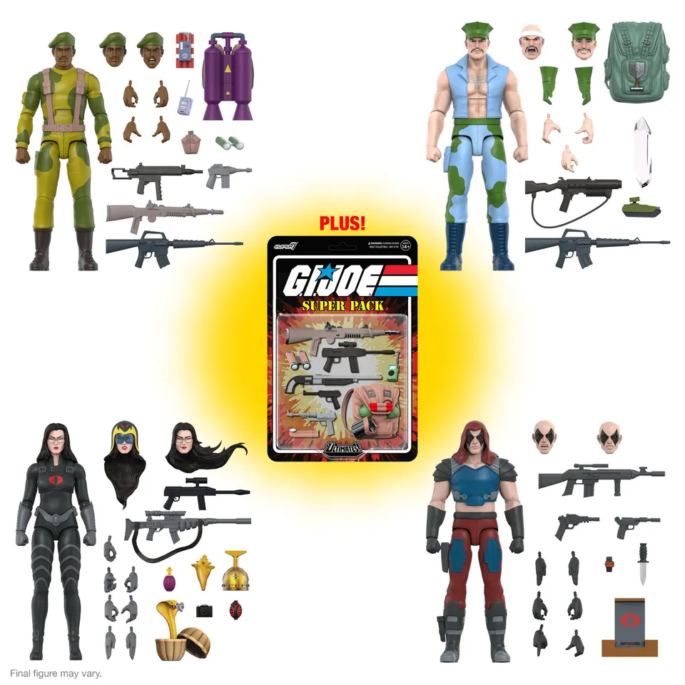 Super7 G.I. Joe ULTIMATES Wave 4 set 4 figurine 7 inch